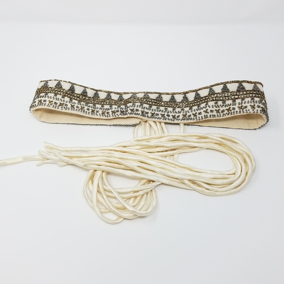 Z & L Accessories - Z&L beaded wedding anthro belt ONE SIZE